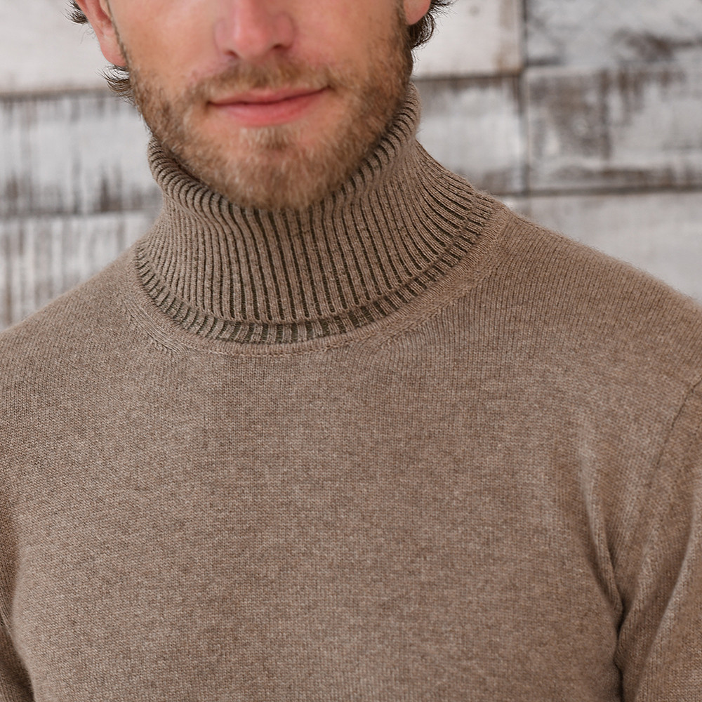 Cashmere Cotton, Turtleneck Sweater 