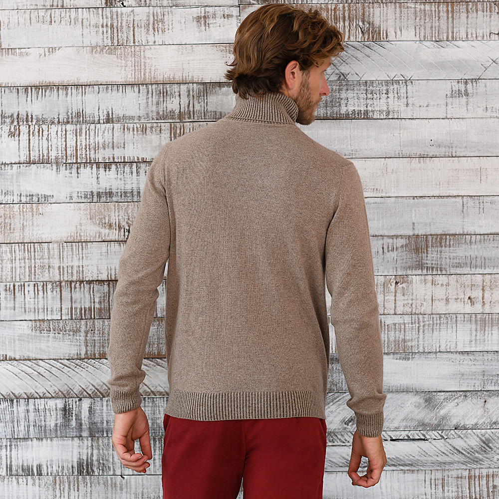 Cashmere Cotton, Turtleneck Sweater 