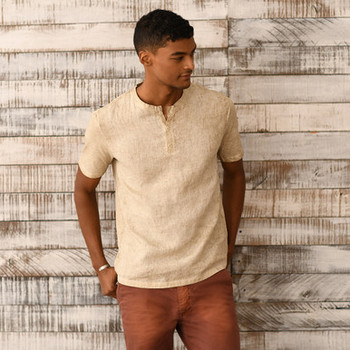 Linen Jersey Henley