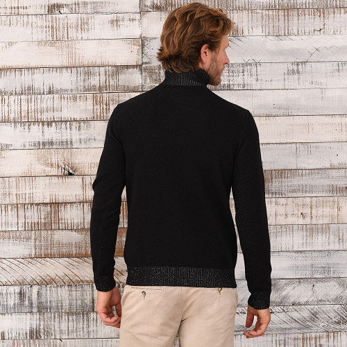 Cashmere Cotton, Turtleneck Sweater 