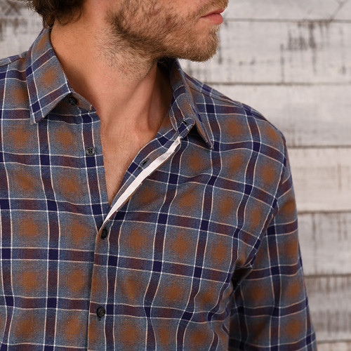 NH X WIND AND SEA .OMBRE CHECK SHIRTネイバー supercreativa.com.mx