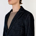 Stretch Corduroy Jacket Blazer  - Navy