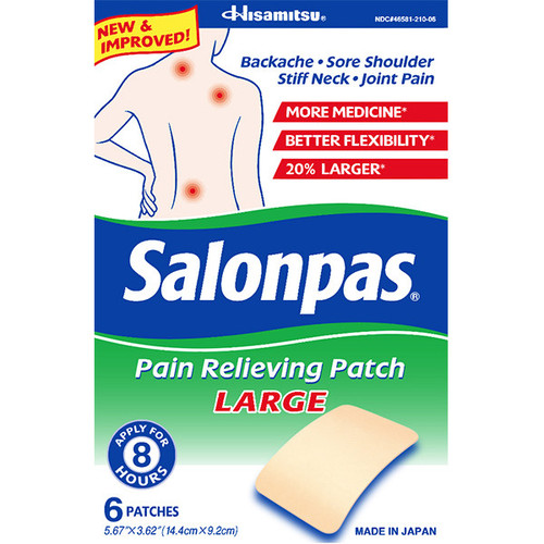Salonpas Pain Relieving Patch Large 6 sheets