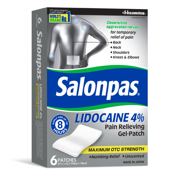 Salonpas Lidocaine Maximum Strength Gel Patch