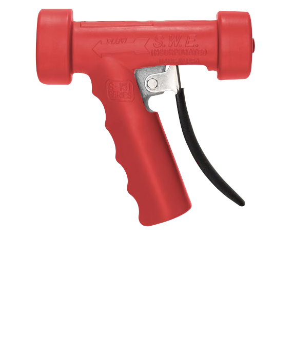 Aluminum Rubber Covered WashDown Nozzles Brewers Hose & Sanitary