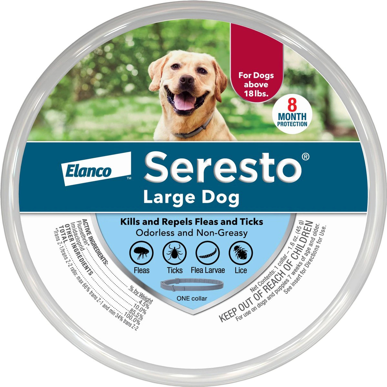 vergeven neef Mysterieus Seresto Flea & Tick Collar for Large Dogs (18 lbs+) - Pet Wish Pros