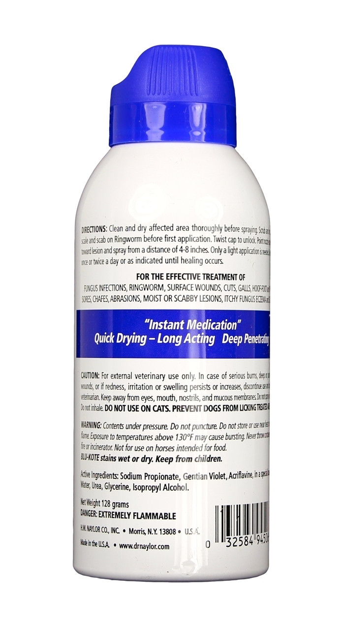 Blu-Kote Aerosol Antiseptic for Horse 5 oz.