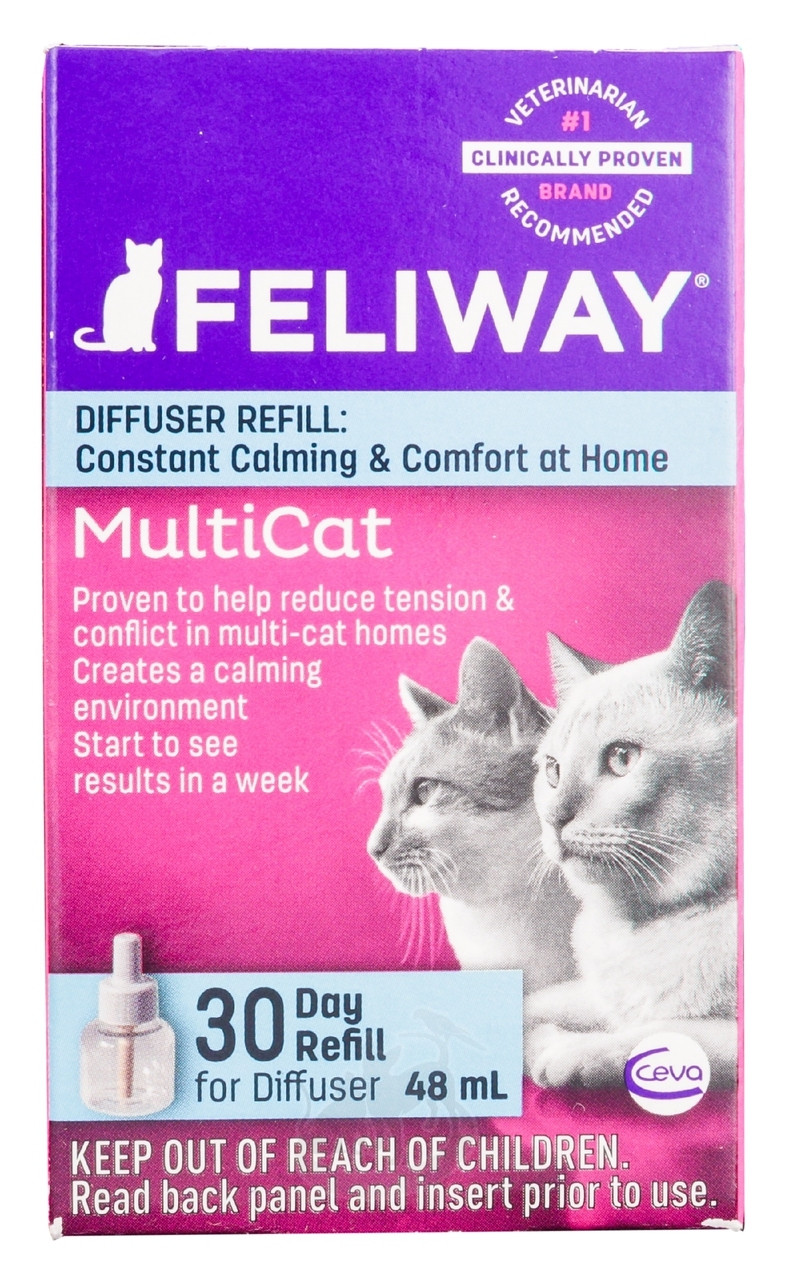 Feliway Optimum - Refill 48 ml - 30 Days - Stress and Conflict - CEVA