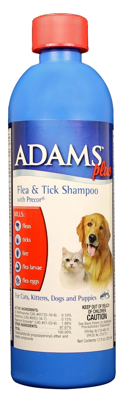 adams plus flea & tick shampoo with precor