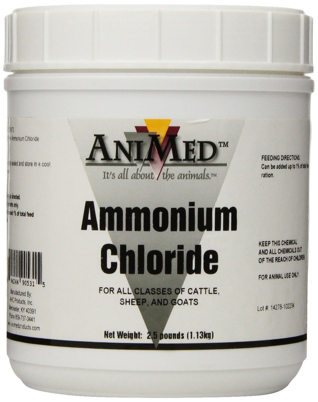 Ammonium Chloride (2.5 lb) - Pet Wish Pros