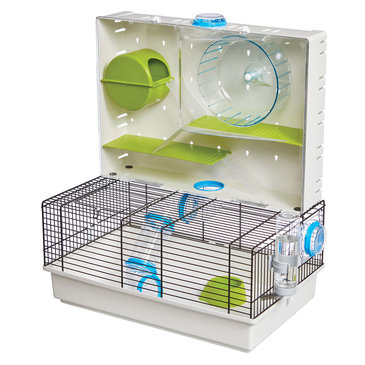 Midwest Critterville Arcade Hamster Home Clear, Green, Blue 18.11