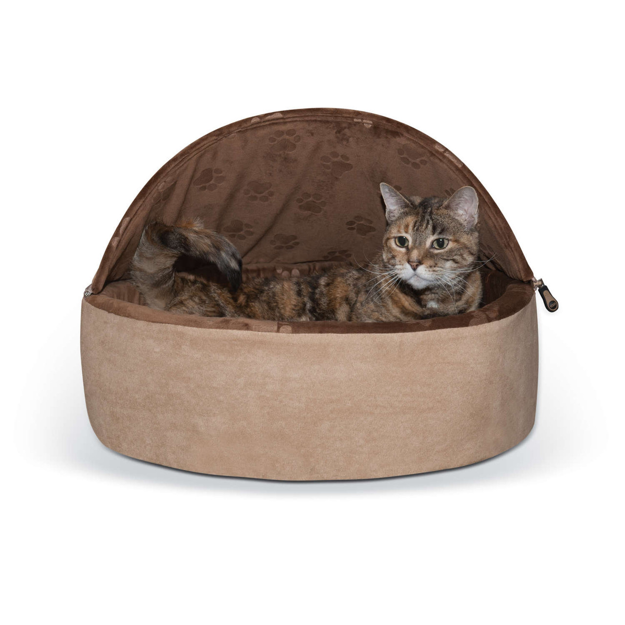 hooded pet bed large