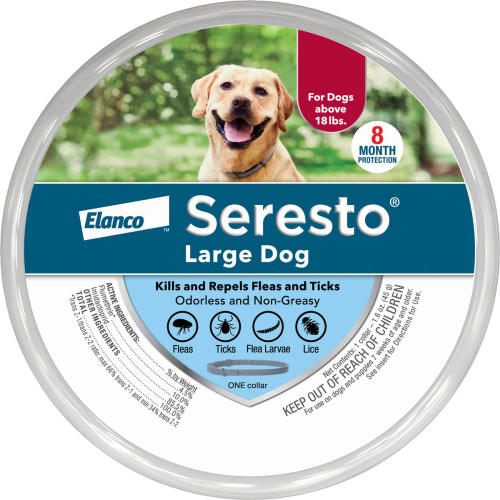 Seresto Flea & Tick Collar for Large Dogs (18 lbs+)