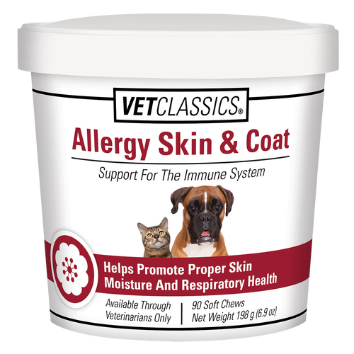Allergy Skin & Coat Soft Chews for Dogs & Cats (90 count)