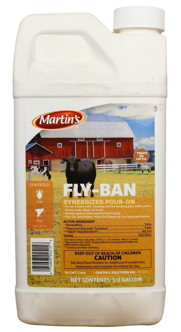 Fly-Ban Synergized Pour-On (64 oz)