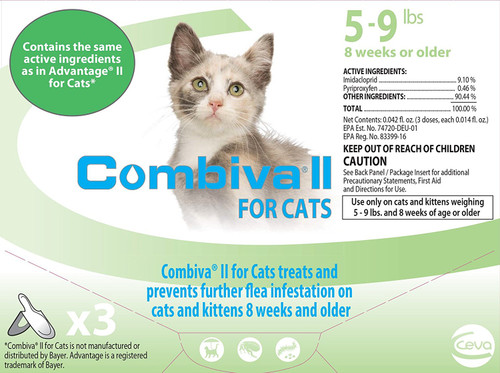 Combiva II for Small Cats and Kittens [5 - 9 lbs] (3 count)