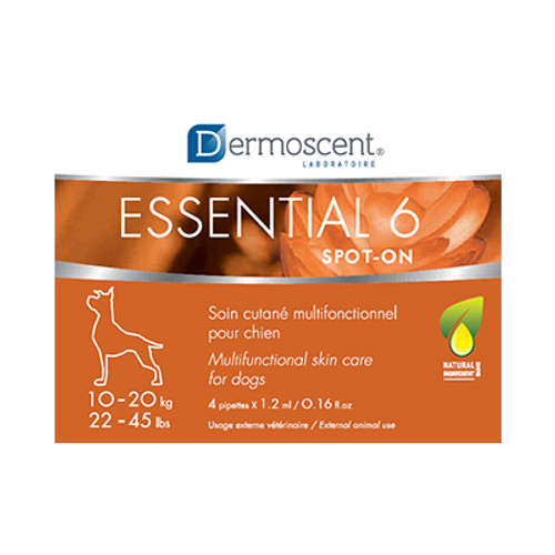 Dermoscent Essential 6 Spot-On for Dogs [22-45 lbs] (4 count)