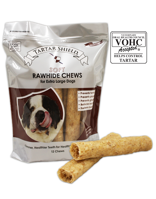 tartar shield soft rawhide chews