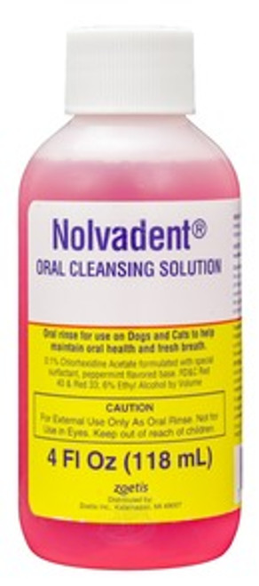 Nolvadent Oral Cleansing Solution for Dogs & Cats (4 oz)