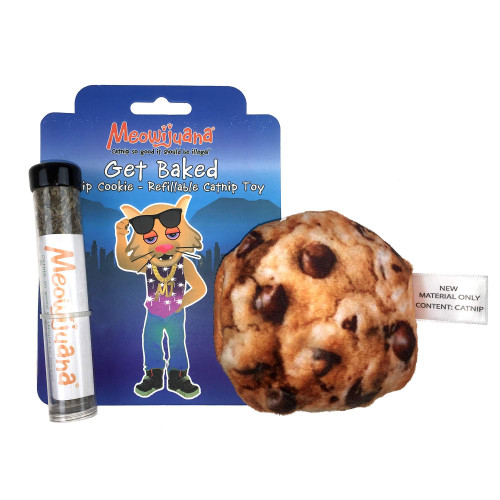 Meowijuana Get Baked Refillable Cookie Cat Toy