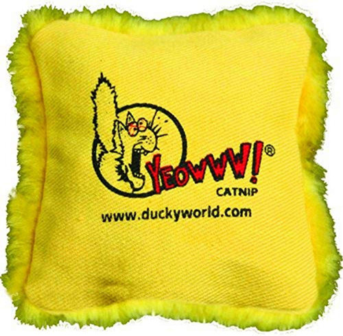 Yeowww! Catnip Pillows (Yellow)