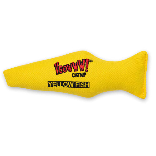Yeowww!  Catnip Fish Toy (Yellow)
