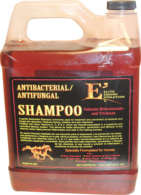 E3 Antibacterial/Antifungal Shampoo for Horses (1 Gallon)