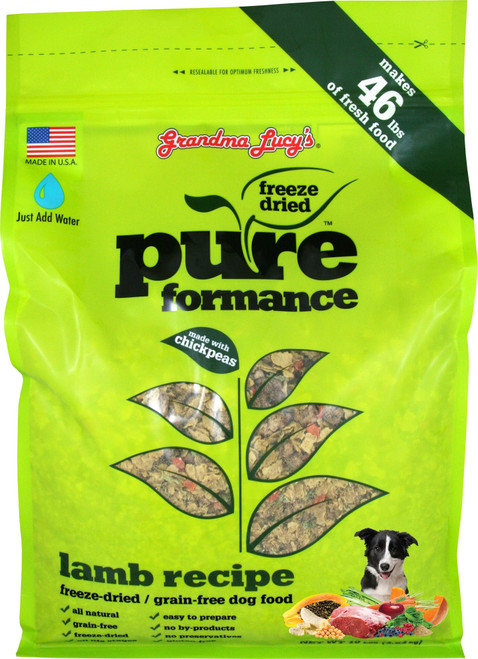 Grandma Lucy's PUREformance Lamb Freeze Dried Dog Food