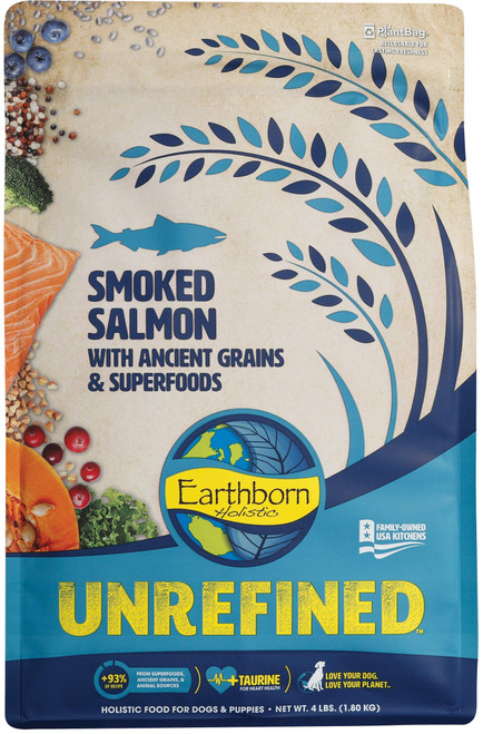 Earthborn Holistic Unrefined Dry Dog Food (Smoked Salmon with Ancient Grains & Superfoods)