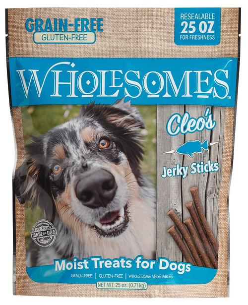 Wholesomes Grain-Free Moist Treats for Dogs [Cleo's Jerky Strips] (25 oz)
