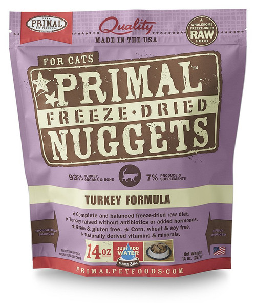 Primal Freeze-Dried Cat Food [Turkey Formula]