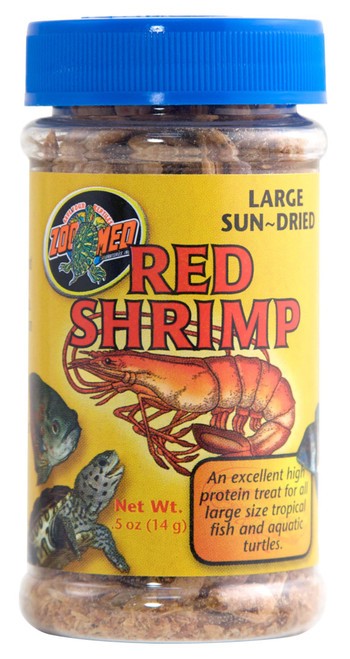 Zoo Med Large Sun-Dried Red Shrimp Turtle Treats (0.5 oz)