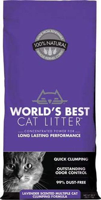 World's Best Cat Litter Lavender Scented Multiple Cat Clumping Formula Cat Litter