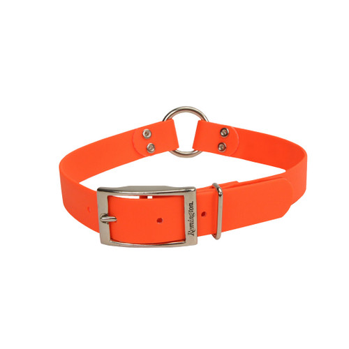 Remington Waterproof Hound Dog Collar with Center Ring Orange 20" x 1" x 0.2"