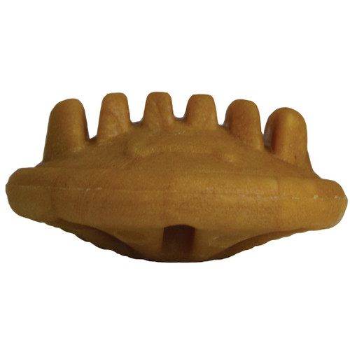 Starmark Dog Everlasting Treat with Dental Ridges Bacon Medium Brown 2.5" x 2.5" x 1"