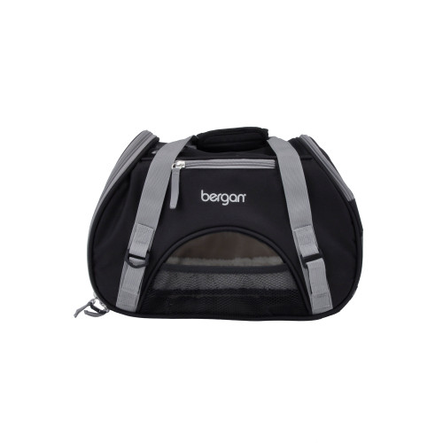 Bergan Pet Comfort Carrier Small Black / Brown 16" x 8" x 11"