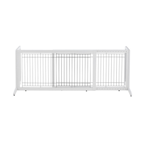 Richell Freestanding Pet Gate HL Large White 39.8" - 71.3" x 17.7" x 20.1"