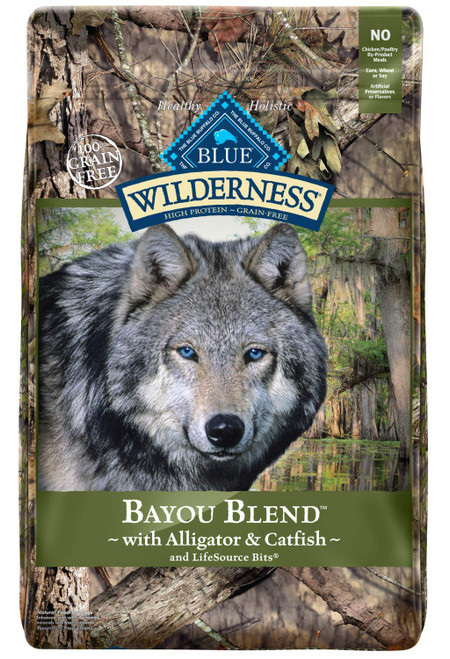 Blue Buffalo Wilderness [Bayou Blend with Catfish & Alligator Protein Grain Free] (22 lbs)
