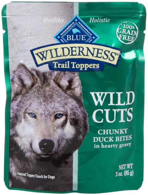 Blue Buffalo Wilderness Trail Topper [Chunky Duck Bites] Dog Treats (3 oz)