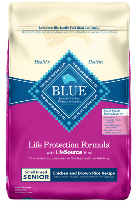 Blue Buffalo Life Protection Senior Small Breed [Chicken & Brown Rice] (15 lb)