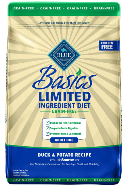 Blue Buffalo Basics [Duck & Potato Recipe] For Dogs (22 lbs)