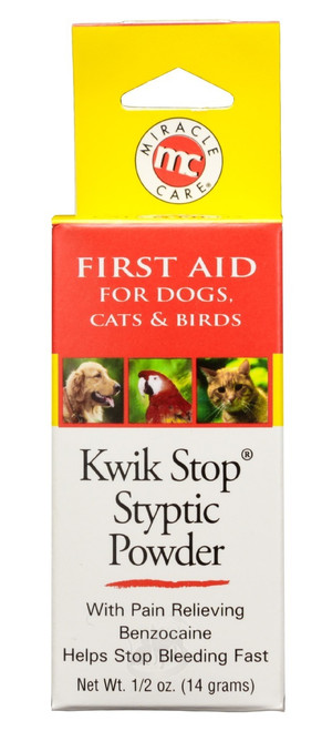 Kwik Stop First Aid Styptic Powder with Benzocaine (14 g)