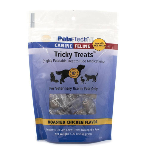 Pala-Tech Tricky Treats with MOS MAX for Cats and Dogs (Roasted Chicken / 30 count)
