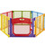 North States Superyard Colorplay Ultimate Freestanding 6 Panel Playpen Multi-Color 30" x 26"