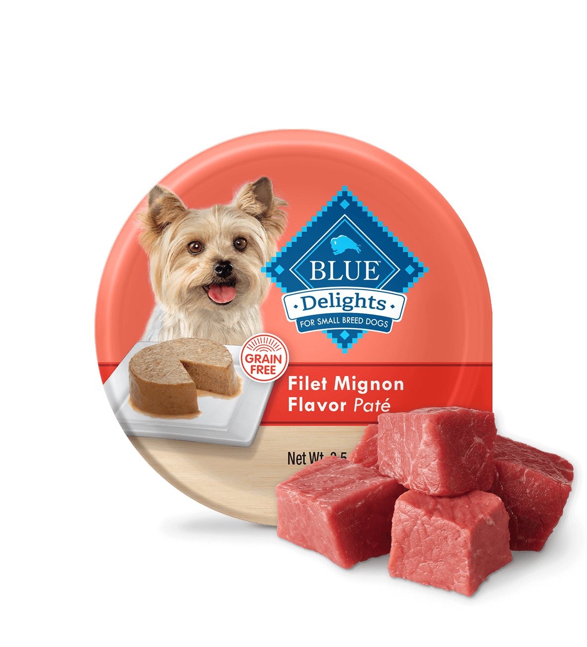Blue Buffalo Divine Delights Filet Mignon Flavor Dog Food 3.5