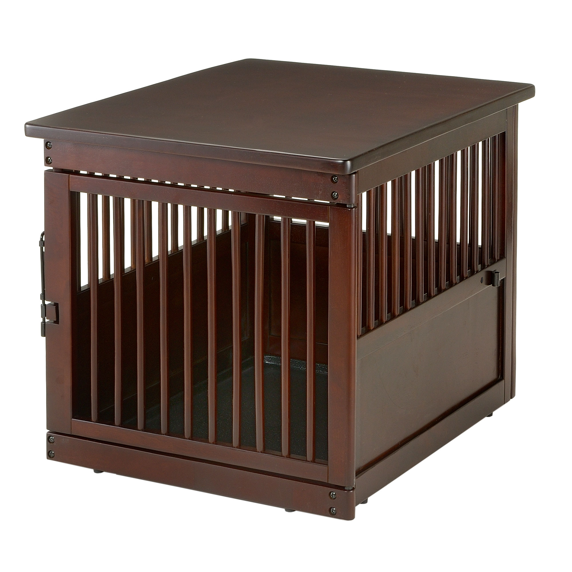 Richell Wooden End Table Dog Crate Medium Dark Brown 31.1