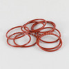 15mm Orange Silicone O-Rings 10 Pack