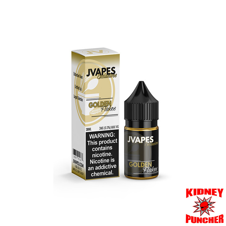 Jvapes E-Liquid - Golden Flakes 30ml - Kidney Puncher