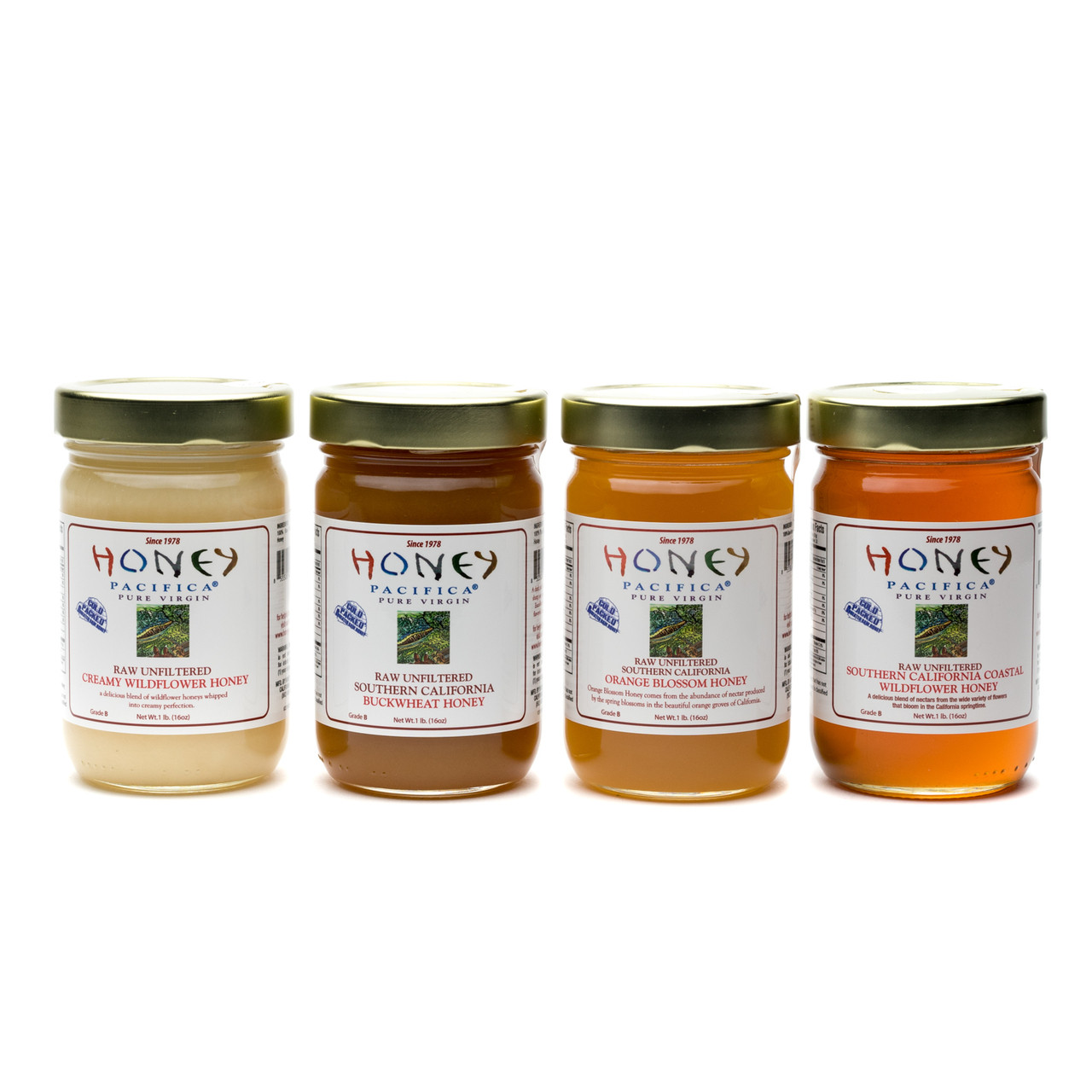 Raw Honey Four Pack