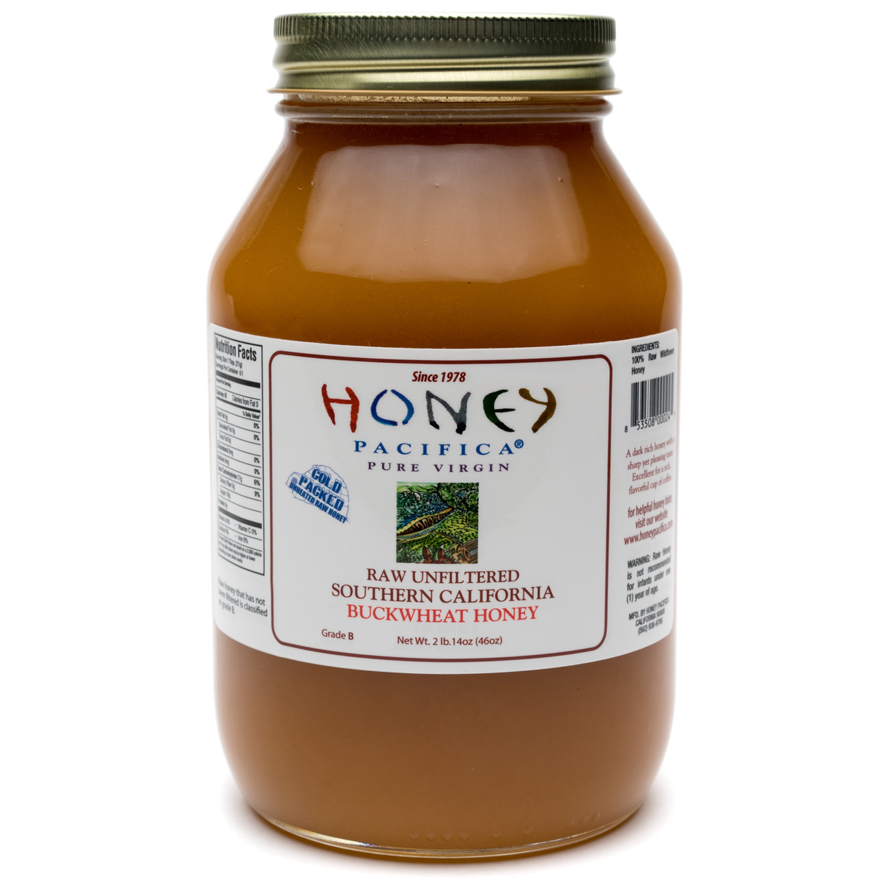 Buckwheat Honey - 2 lb. 14 oz. Jar